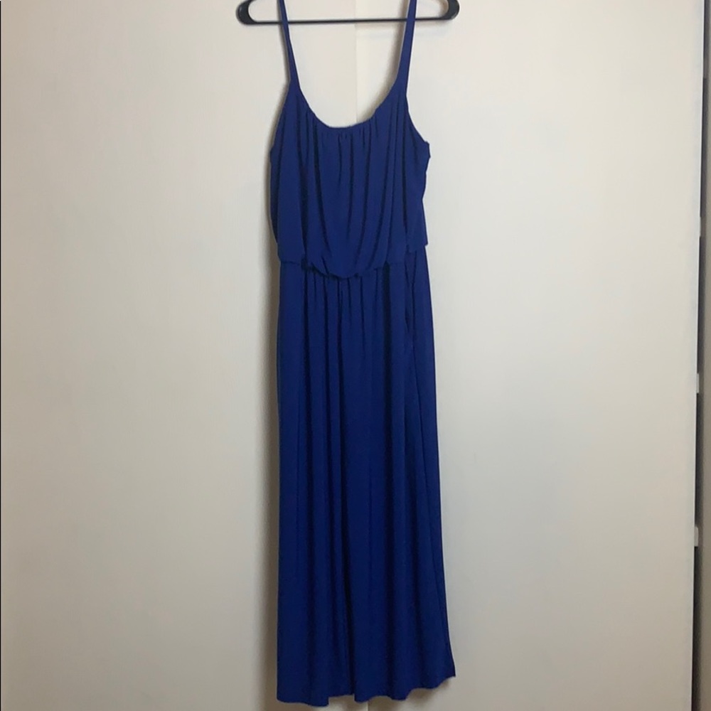 Blue flowy jumpsuit